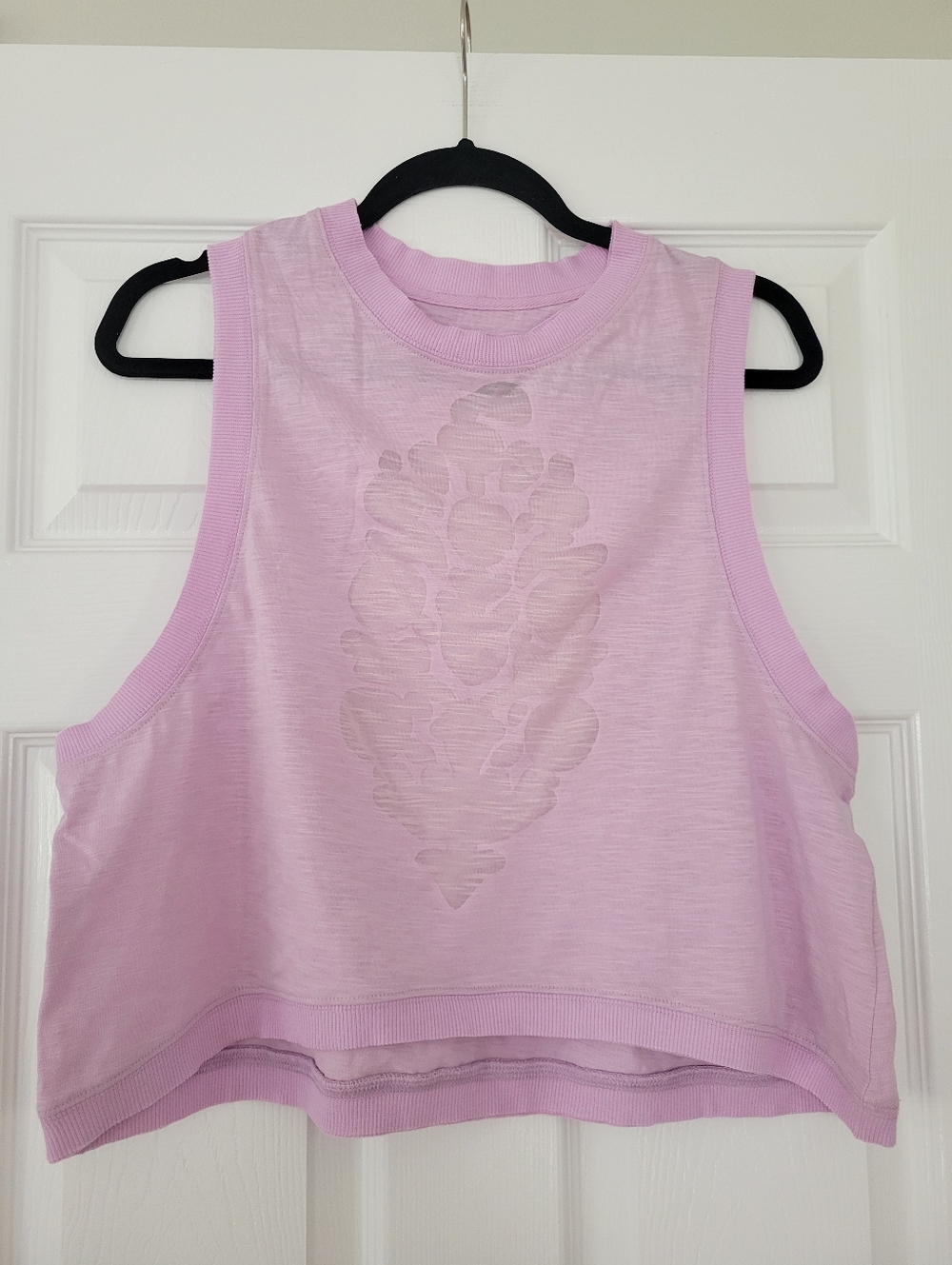 Free People Movement NWT Sleeveless Lavender Cutout Crop Tank Top - Women
